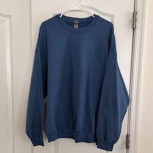 Gildan Men's Blue Crewneck Sweatshirt